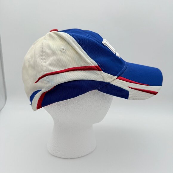 New York Giants NFL Reebok Team Logo Cap Blue & White Stretch Fit - Picture 2 of 8